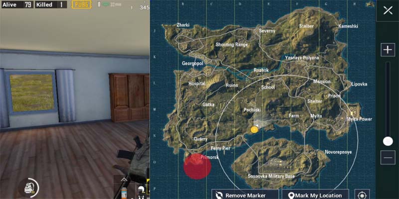 Quan sát vòng bo cũng là cách chơi PUBG hiệu quả