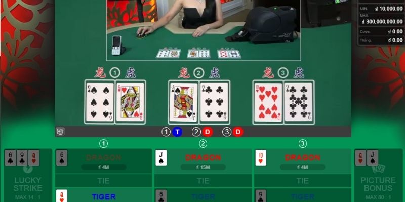 Hướng dẫn cách chơi Rồng hổ Casino Jun88